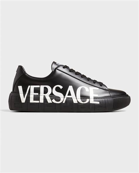 mens black versace sneakers|Versace sneakers price.